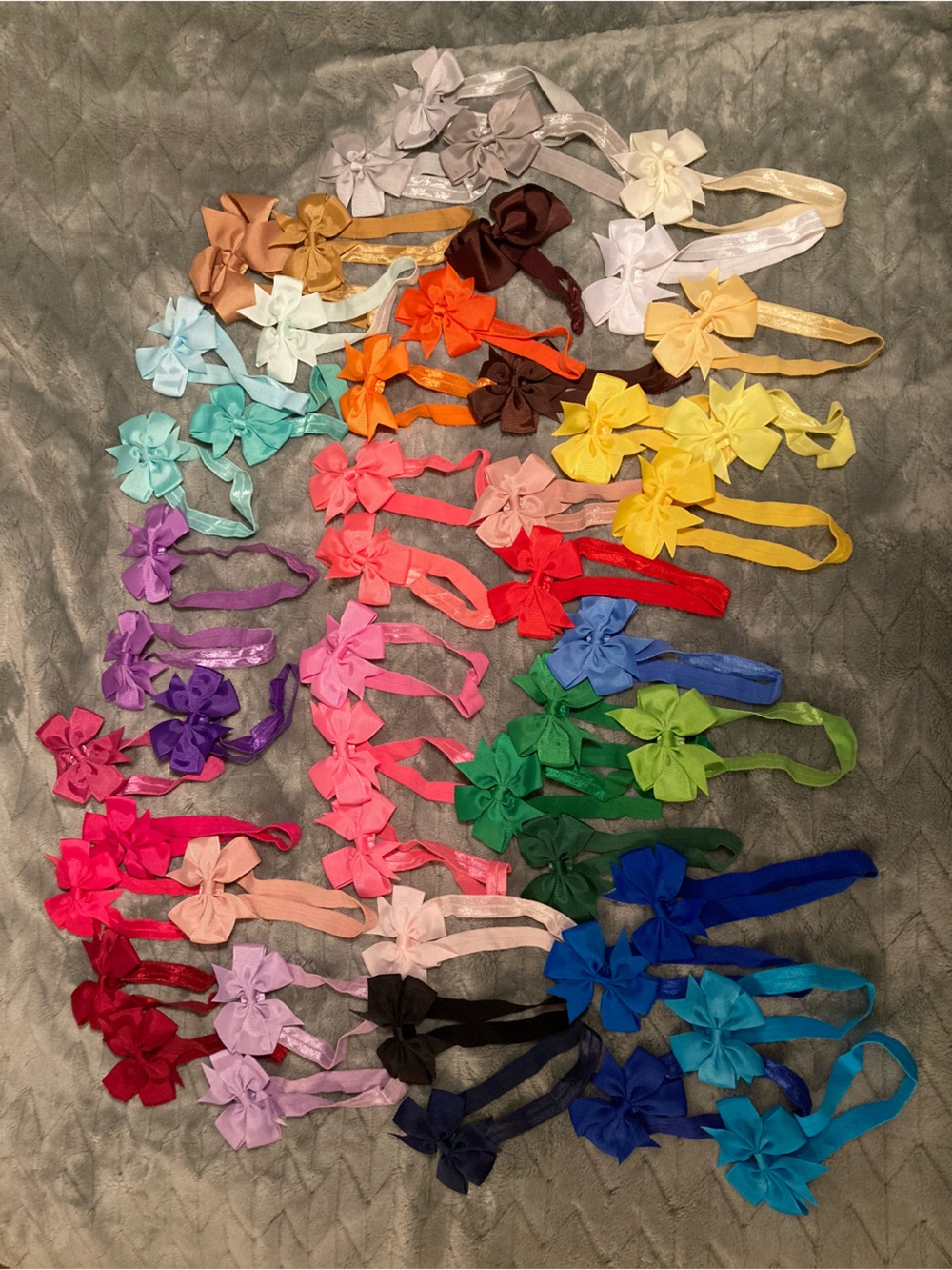 50 baby/toddler hair headband bows! Like new, all colors! 🎀